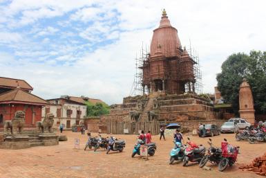 Silu Mahadev  - det højeste af templerne på kongepladsen i Bhaktapur